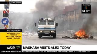 Mashaba expected to visit Alex today