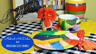 Create Abstract Dishes with Gloss Enamels | DecoArt®