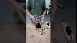 USB Powered Magic Plasma Ball Lamp - Touch Sensitive Interactive Plasma Lamp Nebula Sphere Globe