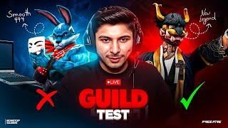 SMOOTH444 or NEW LEGEND  NG GUILD TEST  LIVE #nonstopgaming -free fire live