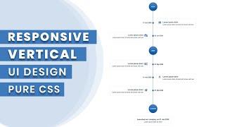 How To Create a Vertical Timeline Using HTML5 | CSS3 | Responsive Vertical Timeline | Code4education