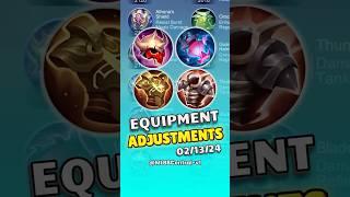 Equipment Adjustment as of February 13, 2025 | MLBB Item Guide