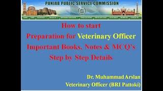 Important Study Material for Preparation of Veterinary Officer Exam