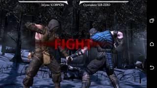 Mortal Kombat X - Inferno Scorpion vs Cryomancer Sub Zero - All specials