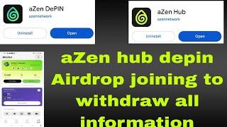 aZen hub AZen depin project all information