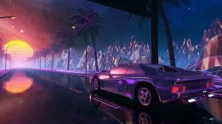 "Blue Lights and the Rain at Night" - AlphaPop- A Midnight Drive Through Neon Dreams