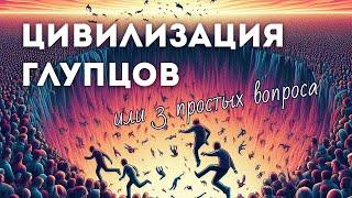 Цивилизация глупцов или 3 простых вопроса от Сергея Вахновского @vakhnovsky