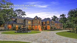 Luxury Houston Texas Mansion For Sale By Absolute Auction