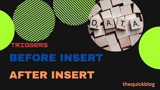 MySQL 19: SQL triggers || triggers on insert.