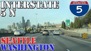 I-5 North - Seattle - Tacoma - Everett - Washington - 4K Highway Drive