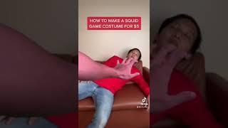 How to make a Squid Game Costume for under $5 #halloween2021 #fashion #squidgame #diy