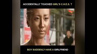 accidentally touched  girl's chest boy fall in love #hollywood #seen#short  @mrindianhacker