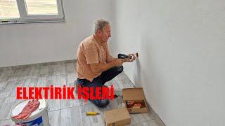 YENİ EVİMİZİN ELEKTİRİLERİNİ YAPMAYA BAŞLADIK VE SABAH TELAŞI