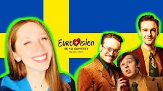 LET'S REACT TO SWEDEN'S SONG FOR EUROVISION 2025 // KAJ "BARA BADA BASTU"