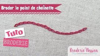 Broderie - Le point de chainette