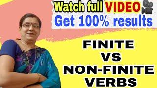 Difference between Finite and Non-Finite Verbs | Learn English Grammar with me