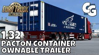 ETS2 1.32 - Pacton Container Owned Trailer [Q&A]