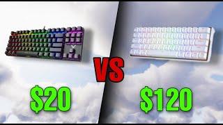 $20 Vs $120 Keyboard // Minecraft PVP