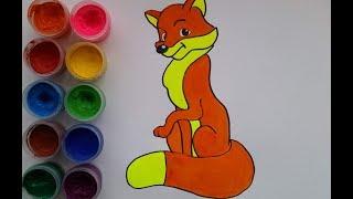 Рисуем вместе лисичку. Draw together the Fox.