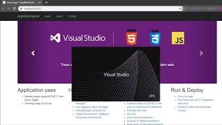 Install Visual Studio 2019 and Create Web with ASP.NET