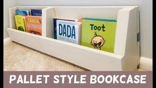 Pallet Style BookShelf // EASY DIY