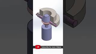 Push Lock Mechanism in #solidworks  | Mechanical Design #shorts | Master CAD Studio #3danimation