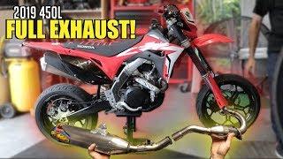 2019 CRF 450L FMF Full Exhaust Install + Rev Sound Test!