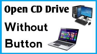 How To Open Dvd Drive On Laptop Without Button | How To Open Computer Dvd Drive