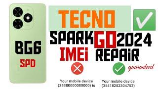 tecno spark go bg6 imei repair | tecno spark go 2024 imei repair