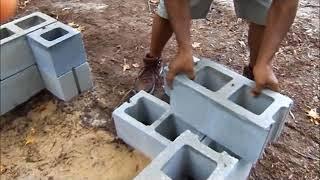 Building My First BBQ Pit/Smoker. How to build a BBQ Pit. (Cinder Blocks)