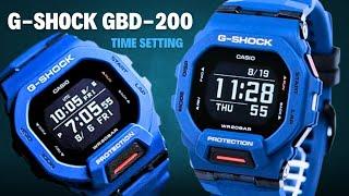 how to set the time G-shock GBD-200 #casiogshock #gshock #casiowatch