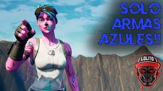 ¡GANANDO SOLO con ARMAS AZULES!  ~ FORTNITE 2 SEASON 4