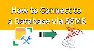 How to Connect to a Database via SQL Server Management Studio (SSMS)