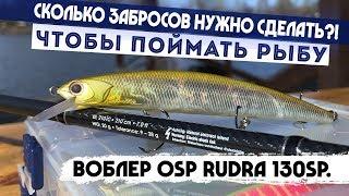 С какого заброса поймаю ЩУКУ?! Воблер OSP Rudra 130SP.