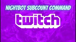 Command subscribers on twitch