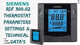 Siemens RDF 300.02 Thermostat | Parameter Settings & Technical Data Explained