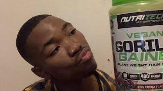 Trying out new protein supplement. NutriTech Vegan Gorilla Gainer Review