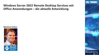 Windows Server 2022 Remote Desktop Services mit Office Anwendungen