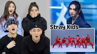 Korean Dancers React to "Stray Kids" Hard & Easy Dance!