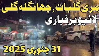 Murree snowfall today | murree nathiagali snowfall | #murree snow season 2025 | murree live today