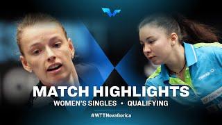 Highlights | Marie Migot vs Lara Opeka | WS Qual | WTT Contender Nova Gorica 2022