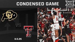 Colorado vs. #9 Texas Tech Condensed Game | 2024-25 Big 12 Men's Basketball