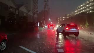 Abridged Japan Thunderstorm Downpour 2024.08.7 ASMR Ambience Sleep Meditate Relax Tokyo Rain Storm