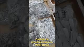 fundição de pequenas peças em metal zamak