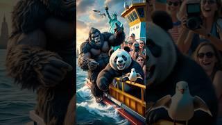Bigfoot Takes the Ferry with Panda (and Regrets It #bigfootvlogs #bigfoot #shorts #panda #viralvideo