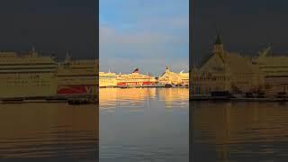 The M/S SILJA SERENADE Arrives at Helsinki Port, Finland 