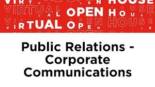 Public Relations - Corporate Communications