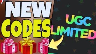  NEW  All Active Codes for UGC Limited in November 2024 | Roblox UGC Limited Codes