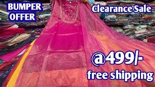 Bumper Offer Mega Clearance sale on kurti sets 3 peice sale Shocking price