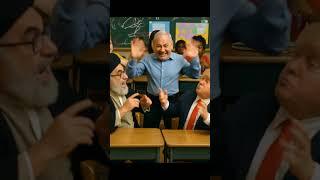 Baby Khomeini Funny Fight With Baby Netanyahu and Trump in classroom